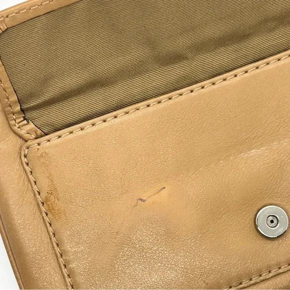 Coach Tan Leather Wristlet Wallet - Picture 11 of 14